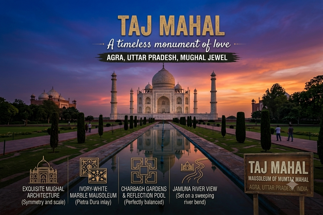 Taj Mahal, Agra, Uttar Pradesh