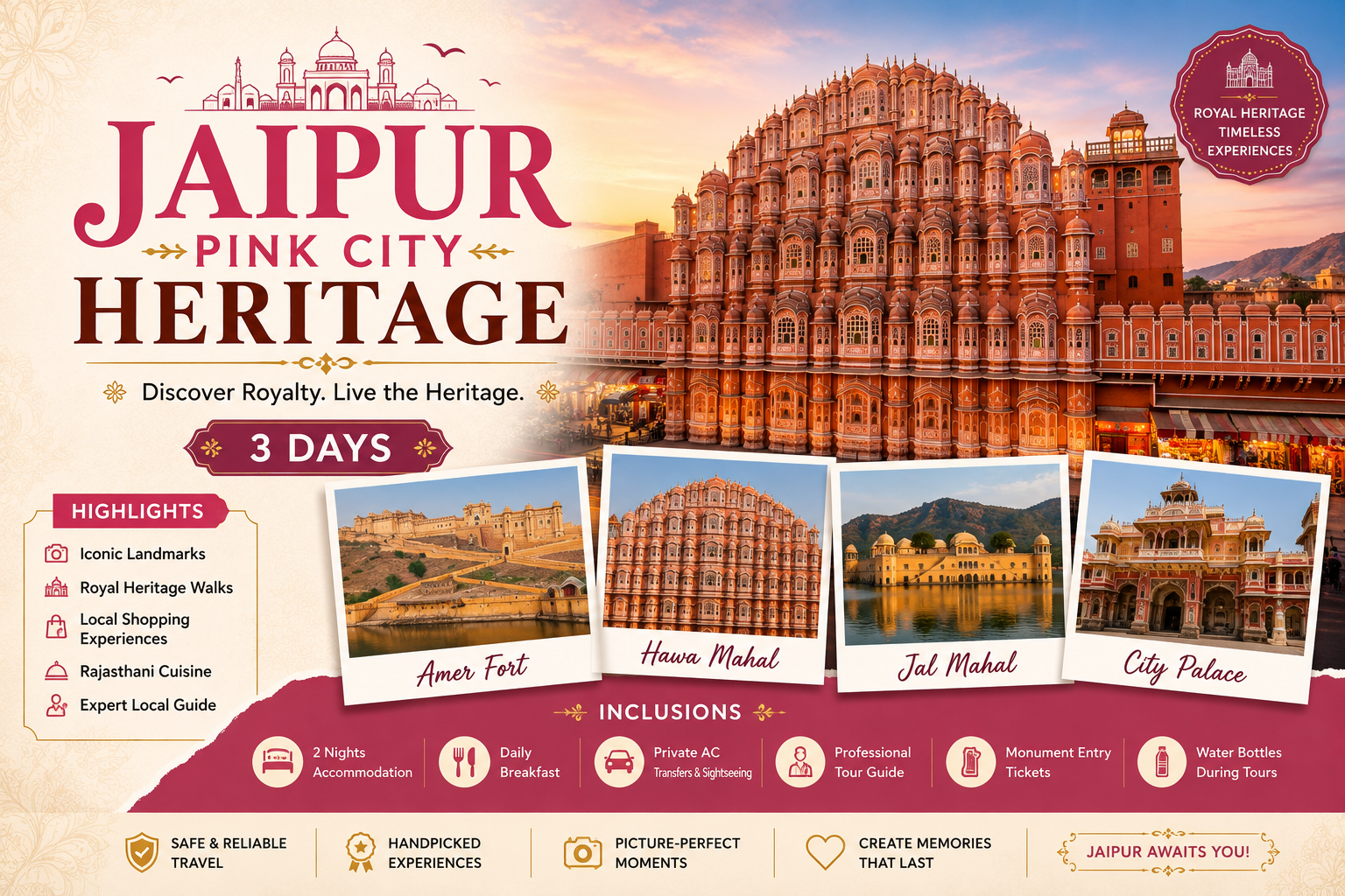 Jaipur Pink City Heritage - 3 Days
